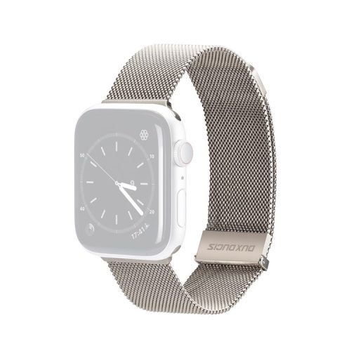 DUX DUCIS For Apple Watch Series 10 46mm / Ultra 2 Ultra 49mm / 9 8 7 45mm / SE (2023) SE (2022) SE 6 5 4 44mm / 3 2 1 42mm Wrist Strap - Starlight Silver