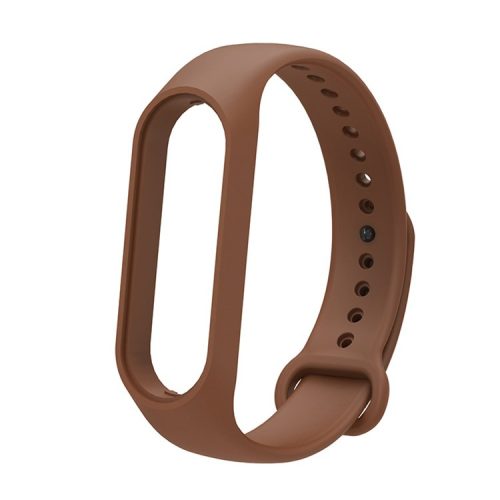 Soft TPU Watch Band for Xiaomi Mi Band 7, Adjustable Wrist Strap Bracelet Replacement - Brown