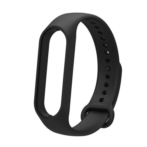 Soft TPU Watch Band for Xiaomi Mi Band 7, Adjustable Wrist Strap Bracelet Replacement - Black