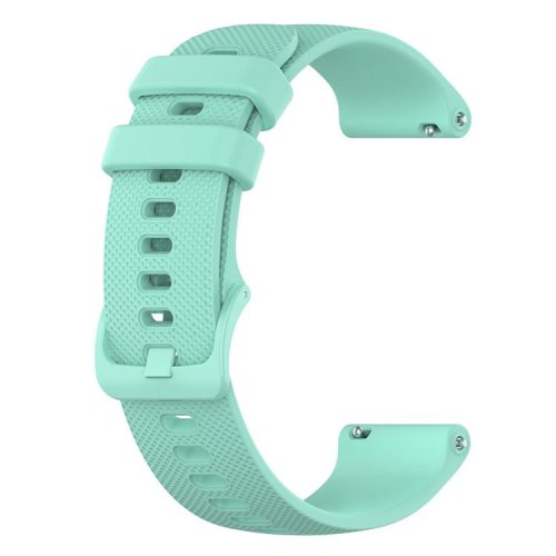 For Xiaomi Haylou Solar LS01 / ID205 / Willful SW021 Universal Grid Texture Silicone Watchband Replacement - Teal