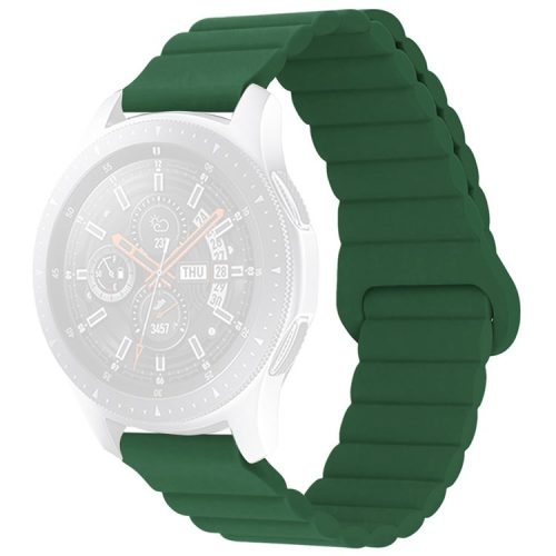 For Haylou LS02 / RS4 / RS4 Plus / Huawei Watch GT 3 Pro 43mm, Silicone Watchband 20mm Universal Magnetic Watch Strap - Green