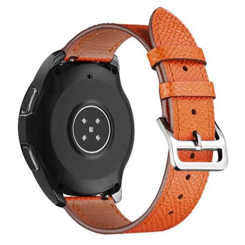 XIAOMI YOUPIN for Haylou LS02 / RS4 Plus LS11 20mm Watch Bands Replacement Strap Textured Genuine Leather Adjustable Wrist Strap - Orange