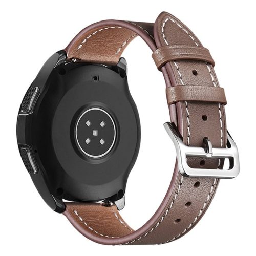 XIAOMI YOUPIN for Haylou LS02 / RS4 Plus LS11 20mm Watch Bands Replacement Strap Textured Genuine Leather Adjustable Wrist Strap - Taupe