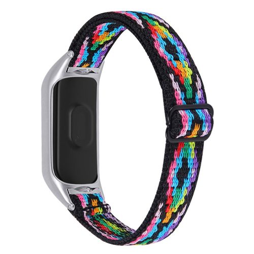 For Xiaomi Mi Band 3 / 4 Nylon Braided Watch Strap Replacement Adjustable Elastic Wrist Band - Style 14