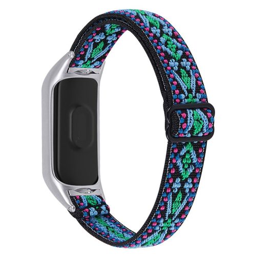 For Xiaomi Mi Band 3 / 4 Nylon Braided Watch Strap Replacement Adjustable Elastic Wrist Band - Style 19