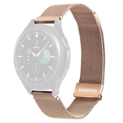 DUX DUCIS 22mm Magnetic Watch Band for Samsung Galaxy Watch3 45mm / Huawei Watch GT 3 46mm / GT 3 Pro 46mm Stainless Steel Alloy Milanese Watch Strap - Gold