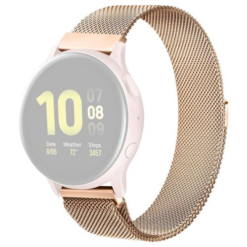 20mm For Samsung Galaxy Watch 5 40mm / 44mm / Watch 5 Pro 45mm Milanese Smart Watch Band Metal Wrist Strap with Magnetic Buckle - Rose Gold