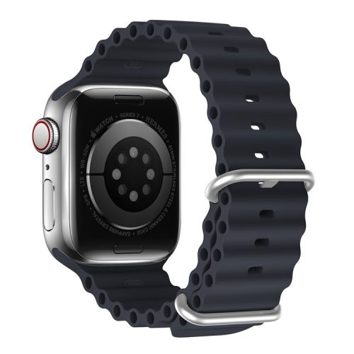 DUX DUCIS Rubber Strap for Apple Watch Series 10 46mm / Ultra 2 / Ultra 49mm / 9 8 7 45mm / SE (2023) SE (2022) SE 6 5 4 44mm / 3 2 1 42mm Band - Midnight Blue