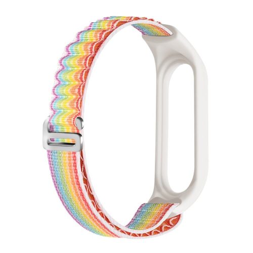 For Xiaomi Mi Band 3 / Band 4 / Band 5 / Band 6 / Band 7 Alpine Loop Nylon Watch Band G-hook Adjustable Sport Strap - Multi-color