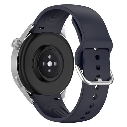 22mm Arc-shaped Watchband for Xiaomi Watch S2  /  S1  /  S1 Pro, Adjustable Silicone Wrist Strap with Metal Buckle - Midnight Blue