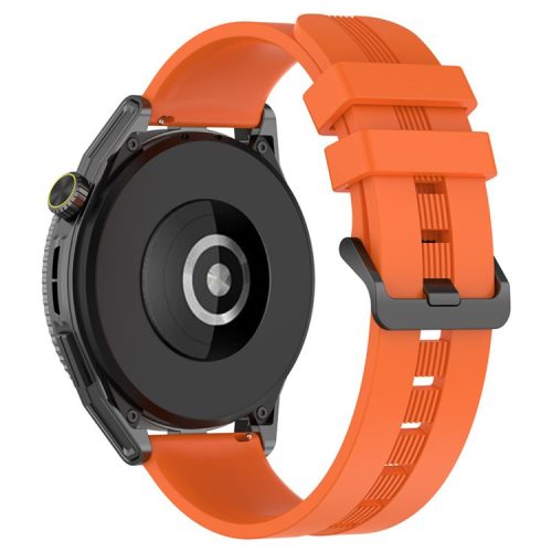 22mm Sport Style Smart Watch Bands for Huawei Watch GT3 SE / Watch GT, Textured Silicone Wrist Strap Watchband Replacement - Orange