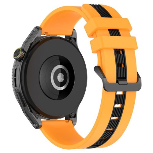 Sport Bands for Huawei Watch GT 3 SE / Watch GT, Dual Color 22mm Watch Band Breathable Soft Silicone Strap - Yellow / Black