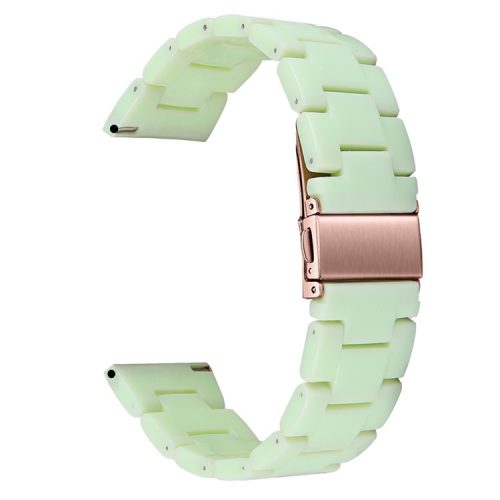 Resin Band for Fitbit Versa 4 / Sense 2 , 20mm Lightweight Watch Strap Bracelet with Stainless Steel Buckle - Avocado Green