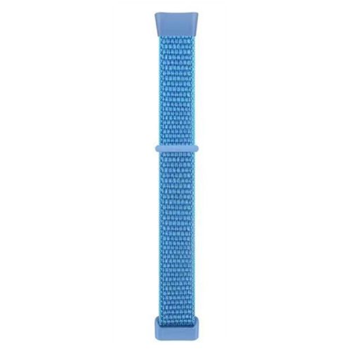 For Fitbit Charge 6 / 5 Nylon Watch Band Sport Breathable Watch Strap with Loop Buckle - Ocean Blue