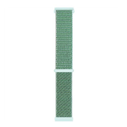 For Fitbit Versa 4 / Sense 2 Soft Nylon Watch Bands Sport Loop Strap Replacement Bracelet - Green