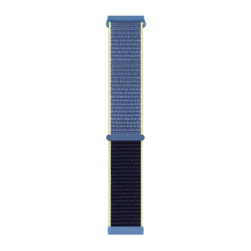 For Fitbit Versa 4 / Sense 2 Soft Nylon Watch Bands Sport Loop Strap Replacement Bracelet - Ice Blue