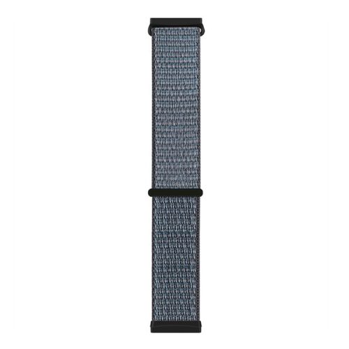 For Fitbit Versa 4 / Sense 2 Soft Nylon Watch Bands Sport Loop Strap Replacement Bracelet - Grey