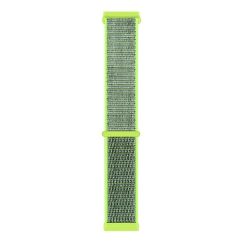 For Fitbit Versa 4 / Sense 2 Soft Nylon Watch Bands Sport Loop Strap Replacement Bracelet - Bright Yellow