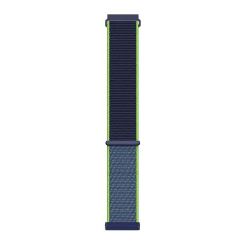 For Fitbit Versa 4 / Sense 2 Soft Nylon Watch Bands Sport Loop Strap Replacement Bracelet - Neon Lime