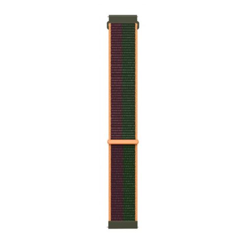 For Fitbit Versa 4 / Sense 2 Soft Nylon Watch Bands Sport Loop Strap Replacement Bracelet - Pine Forest Green