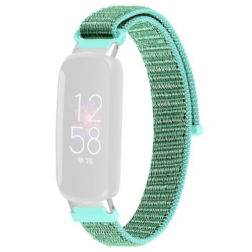 For Fitbit Inspire 3 Soft Nylon Sport Loop Bands Braided Replacement Watch Strap - Green