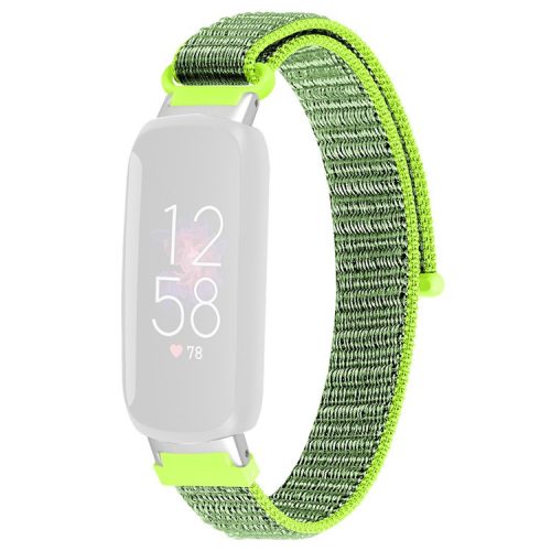 For Fitbit Inspire 3 Soft Nylon Sport Loop Bands Braided Replacement Watch Strap - Bright Yellow