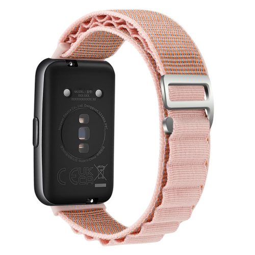 For Huawei Band 7 Replacement Watch Band Nylon Adjustable Wrist Strap - Pink