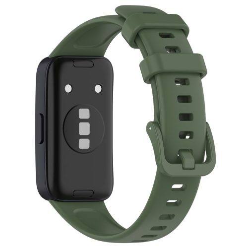 For Huawei Band 8 / Band 8 NFC / Band 9 / Band 9 NFC Silicone Watch Bands Waterproof Sport Watchband Strap - Dark Green