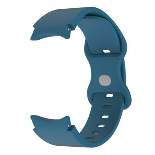 Watch Strap for Samsung Galaxy Watch6 40mm 44mm / Watch6 Classic 43mm 47mm / Watch 5 40mm 44mm / Watch4 40mm 44mm , 20mm Silicone Band with Butterfly Buckle - Dark Blue