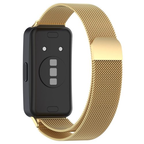 For Huawei Band 8 / Band 8 NFC / Band 9 / Band 9 NFC Replacement Wrist Band Metal Milanese Magnetic Watch Strap - Gold