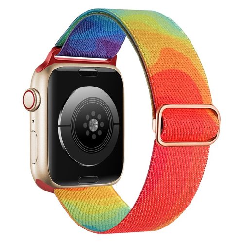 Braided Band for Apple Watch Series 10 46mm / Ultra 2 Ultra 49mm /  Series 9 8 7 45mm / 6 5 4 SE (2023) SE (2022) SE 44mm / 3 2 1 42mm Nylon Pattern Wristband - Colorful Fluid