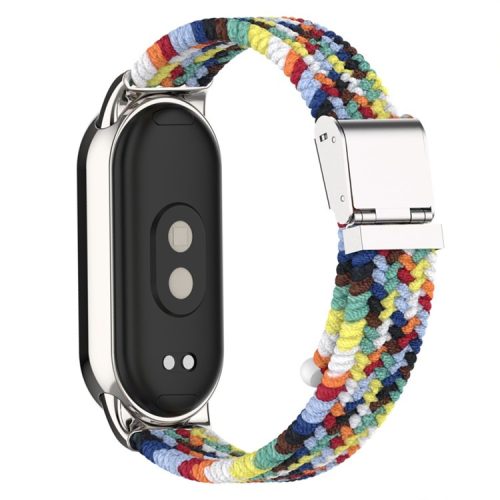 For Xiaomi Mi Band 9 NFC / Mi Band 9 / Smart Band 8 NFC / Smart Band 8 Braided Nylon Watch Band Adjustable Buckle Elastic Strap - Colorful