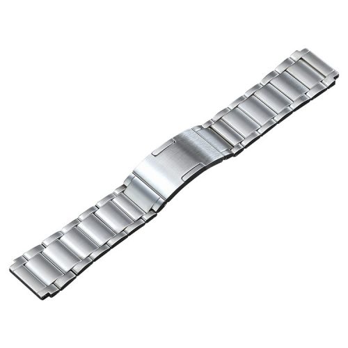 Watch Band for Huawei Watch 4 Pro / GT 3 46mm / GT 2 46mm / GT 3 Porsche Design , 3 Beads Titanium Steel Bracelet Straps 22mm - Silver