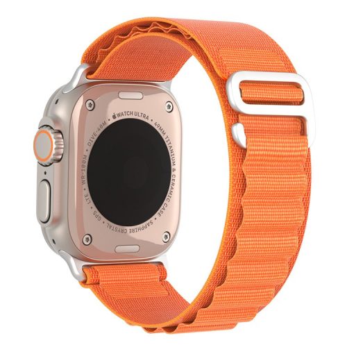 DUX DUCIS GS Series for Apple Watch Series 10 46mm / Ultra 2 Ultra 49mm /  Series 9 8 7 45mm / 6 5 4 SE (2023) SE (2022) SE 44mm / 3 2 1 42mm Polyester Strap Replacement Watch Band - Orange