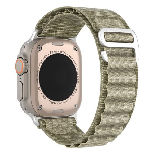 DUX DUCIS GS Series for Apple Watch Series 10 46mm / Ultra 2 Ultra 49mm /  Series 9 8 7 45mm / 6 5 4 SE (2023) SE (2022) SE 44mm / 3 2 1 42mm Polyester Strap Replacement Watch Band - Olive Green