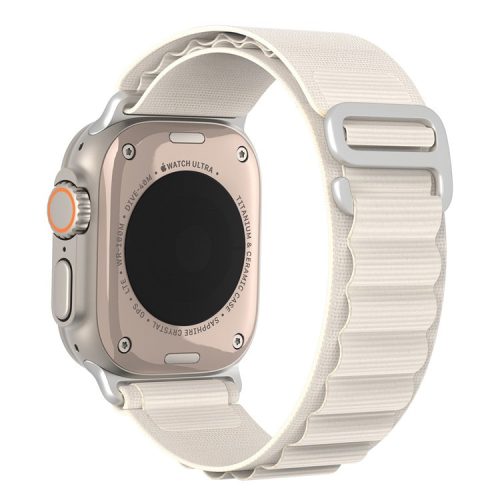 DUX DUCIS GS Series Strap for Apple Watch Series 10 42mm / 9 8 7 41mm / SE (2023) SE (2022) SE 6 5 4 40mm / 3 2 1 38mm Polyester Watch Band - Starlight Color