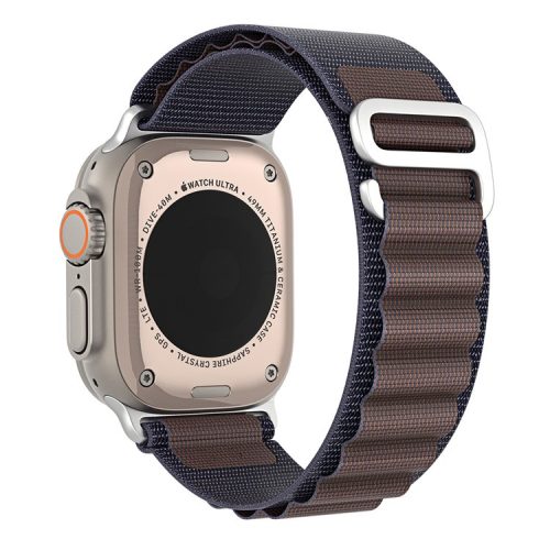 DUX DUCIS GS Series Strap for Apple Watch Series 10 42mm / 9 8 7 41mm / SE (2023) SE (2022) SE 6 5 4 40mm / 3 2 1 38mm Polyester Watch Band - Indigo Blue