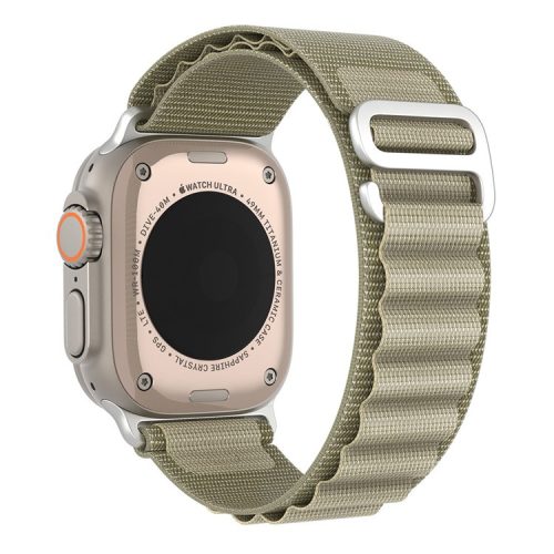 DUX DUCIS GS Series Strap for Apple Watch Series 10 42mm / 9 8 7 41mm / SE (2023) SE (2022) SE 6 5 4 40mm / 3 2 1 38mm Polyester Watch Band - Olive Green