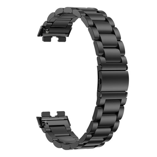 For Huawei Band 8 / Band 8 NFC / Band 9 / Band 9 NFC Stainless Steel Watch Band Replacement Metal Strap - Black