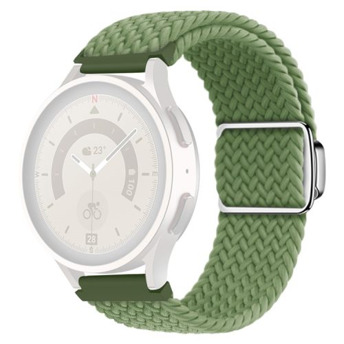 Nylon Watch Bands for Samsung Galaxy Watch6 / Watch6 Classic / Watch 5 / Watch 5 Pro / Watch4  20mm Wrist Strap - Cactus Green