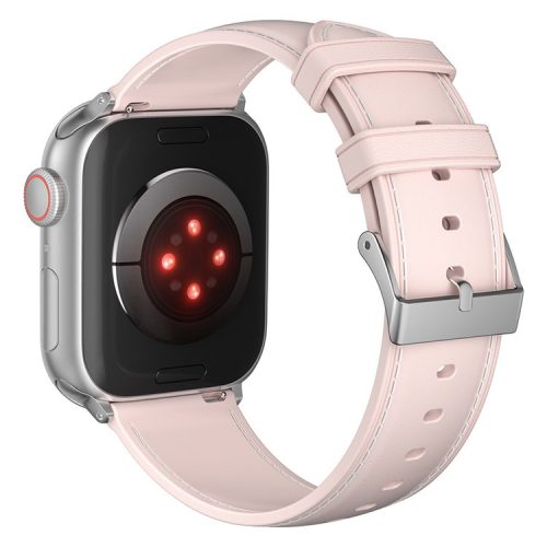 AW 22mm Watch Strap for Apple Watch Series 10 42mm / 9 8 7 41mm / SE (2023) SE (2022) SE 6 5 4 40mm / 3 2 1 38mm TPU Stitching Watchband - Pink