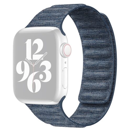 AW Watch Strap for Apple Watch Series 10 42mm / 9 8 7 41mm / SE (2023) SE (2022) SE 6 5 4 40mm / 3 2 1 38mm Magnetic Denim Cloth Watchband - Baby Blue