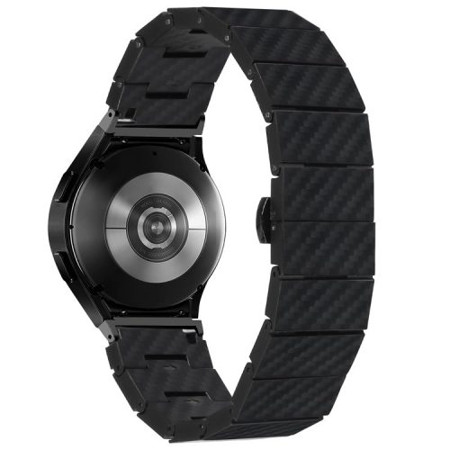 Sport Strap for Samsung Galaxy Watch6 / Watch6 Classic Carbon Fiber Texture Watch Band with Connector