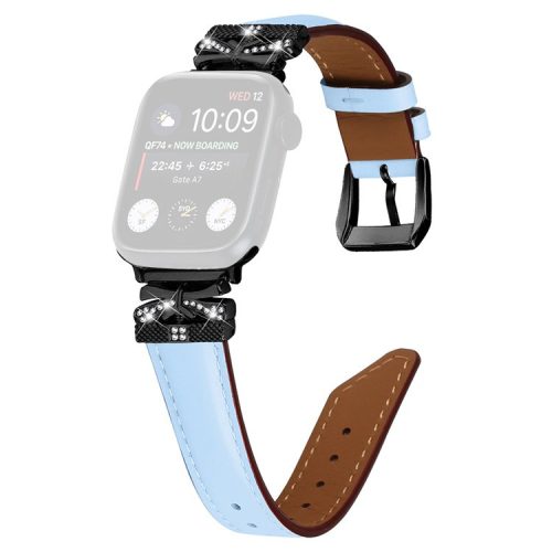 Black Buckle Watch Strap for Apple Watch Series 10 46mm / Ultra 2 Ultra 49mm /  Series 9 8 7 45mm / 6 5 4 SE (2023) SE (2022) SE 44mm / 3 2 1 42mm - Blue