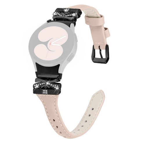 Black Buckle Band for Samsung Galaxy Watch6 44mm / Watch6 Classic 43mm / 47mm Adjustable Watch Strap - Apricot