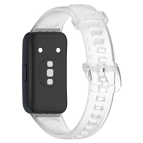 For Huawei Band 8 / Band 8 NFC / Band 9 / Band 9 NFC Silicone Strap Waterproof Soft Watch Band - Transparent