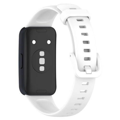 For Huawei Band 8 / Band 8 NFC / Band 9 / Band 9 NFC Silicone Strap Waterproof Soft Watch Band - White