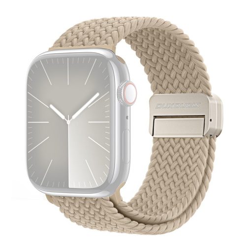 DUX DUCIS Stretch Pro Series Strap for Apple Watch Series 10 42mm / 9 8 7 41mm / SE (2023) SE (2022) SE 6 5 4 40mm / 3 2 1 38mm Nylon Watch Straps - Beige