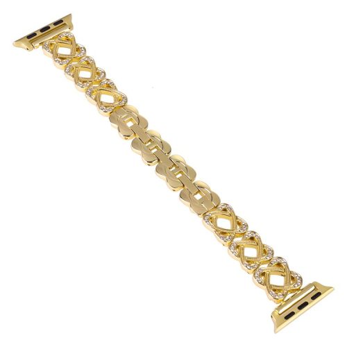 Watch Strap for Apple Watch Series 10 42mm / 9 8 7 41mm / SE (2023) SE (2022) SE 6 5 4 40mm / 3 2 1 38mm Watch Band Dressy Metal Bracelet - Gold