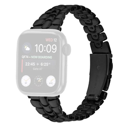 Watch Strap for Apple Watch Series 10 42mm / 9 8 7 41mm / SE (2023) SE (2022) SE 6 5 4 40mm / 3 2 1 38mm Smartwatch Metal Wrist Band - Black